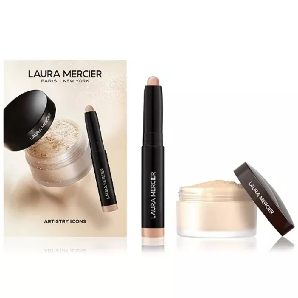 Laura Mercier Artistry Icons Makeup Set - Setting Powder and Stick Eyeshadow